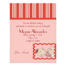 Birth Announcement Baby Girl