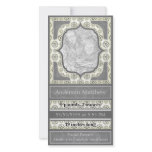 Birth Announcement Elegant Grey Tan photo cards
