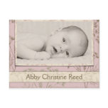 Birth Announcement - Fennel Pink Postcards