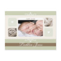 BIRTH ANNOUNCEMENT :: flourish1 - boy postcard