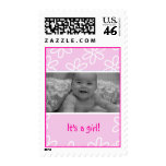 birth announcement photo stamp