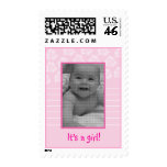 birth announcement photo stamp