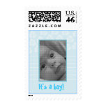 birth announcement photo stamp