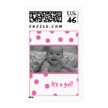 birth announcement photo stamp