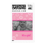 birth announcement photo stamp