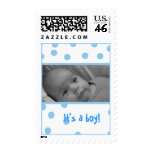 birth announcement photo stamp