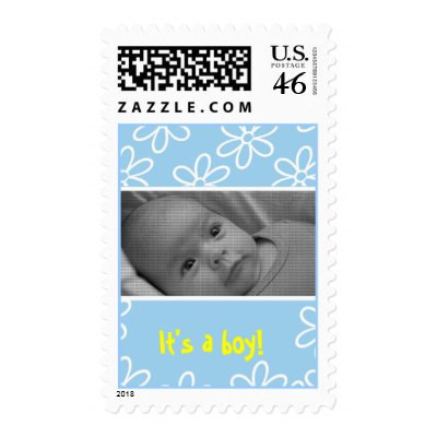 birth announcement photo stamp Zazzle_stamp