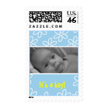 birth announcement photo stamp