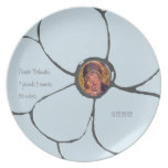 Birth announcement plate