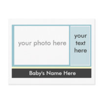 Birth Announcement postcards by mamaraider Birth Announcement postcards