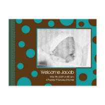 Birth Announcement Postcard :: Polk A Dots 1