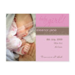 BIRTH ANNOUNCEMENT :: sheer joy - girl Post Cards