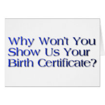 birth certificate question greeting cards