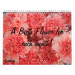 Birth Flower calender Wall Calendars