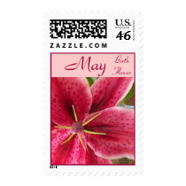 Birth Flower Postage Stamps - MAY