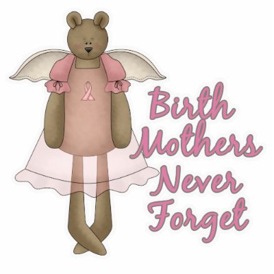Birth Mothers Never Forget Teddy Bear Design Photo Sculpture by doonidesigns