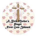 Birth Mothers Prayer Never Unheard Pink RIbbon stickers by doonidesigns Birth Mothers Prayer Never Unheard Pink RIbbon stickers