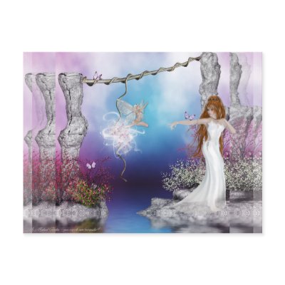 Birth of a Fairy Fantasy Elf Magic Postcards by mrssocolov4