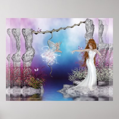 Birth of a Fairy Fantasy Elf Magic :: Poster Print by mrssocolov4