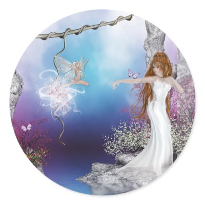 Birth of a Fairy Fantasy Elf Magic Stickers by mrssocolov4
