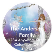 Birth of a Fairy Fantasy Return Address Labels stickers