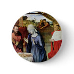 Birth Of Christ And The Cardinal Rolin By Jean Hey Buttons