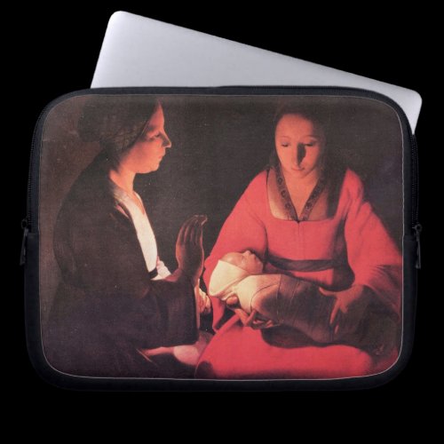 Birth of Christ by Georges de La Tour Laptop Sleeve