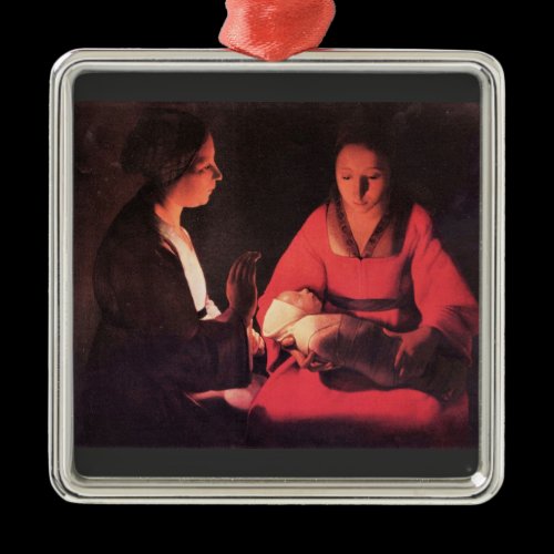 Birth of Christ by Georges de La Tour Christmas Tree Ornaments