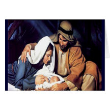 Birth of Jesus Christmas card