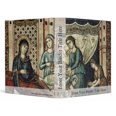 Birth Of Mary By Cavallini Pietro (Best Quality) Binders by Artcollection