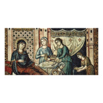 Birth Of Mary By Cavallini Pietro (Best Quality) Custom Photo Card