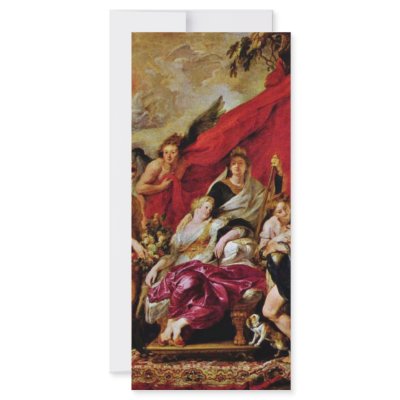 Birth Of The Dauphin Louis Xiii. By Rubens Peter Rack Cards by Artcollection