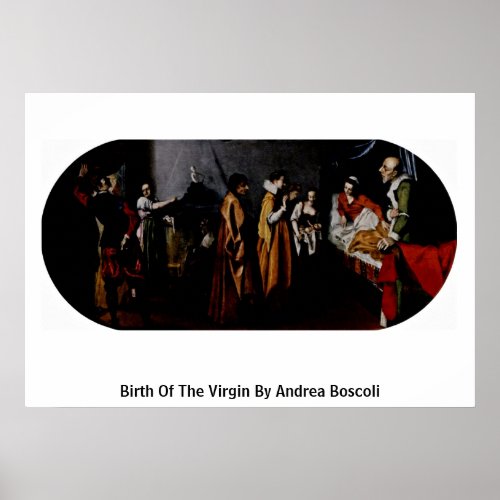 Birth Of The Virgin By Andrea Boscoli Posters