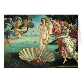 Birth of Venus, 1485 card