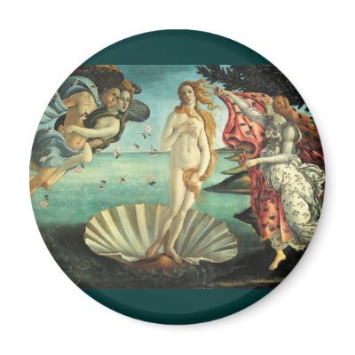 Birth of Venus, 1485 Magnets by IrishPirateQueen