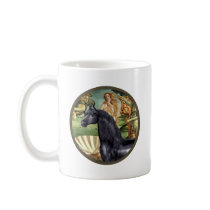 Birth of Venus - Black Arabian Horse mugs by heartsonggallery Birth of Venus - Black Arabian Horse mugs