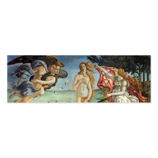 Birth of Venus by Botticelli, Renaissance Art Business Card Templates (front side)