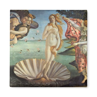 Birth of Venus by Sandro Botticelli Refrigerator Magnet by MasterpieceCafe