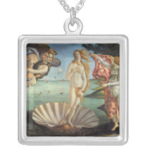 Birth of Venus by Sandro Botticelli Necklaces