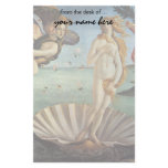 Birth of Venus by Sandro Botticelli Stationery Paper