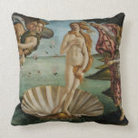 Birth of Venus by Sandro Botticelli Throw Pillows