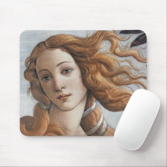 Birth Of Venus Close Up Head Mouse Pad Zazzle