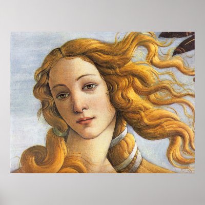 Birth of Venus detail, Botticelli Print by VintageArtPosters