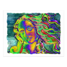 Birth of Venus Rough Edge Postcards