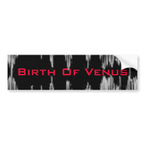 Birth Of Venus- Sound Wave Bumper Sticker bumper stickers