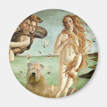 Birth of Venus - Wheaten Terrier 10 Refrigerator Magnet