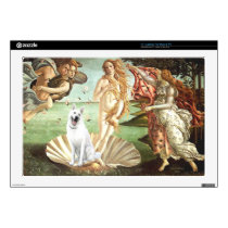 Birth of Venus-White German Shepherd 17" Laptop Skins