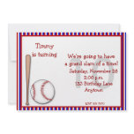 Birthday 10th Baseball Personalized Invites