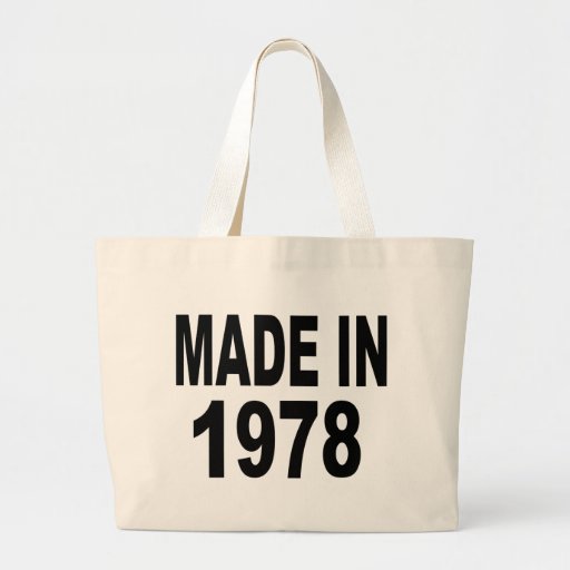 Birthday 1978 tote bags