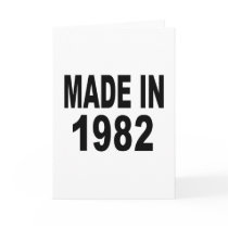 Birthday 1982 greeting card